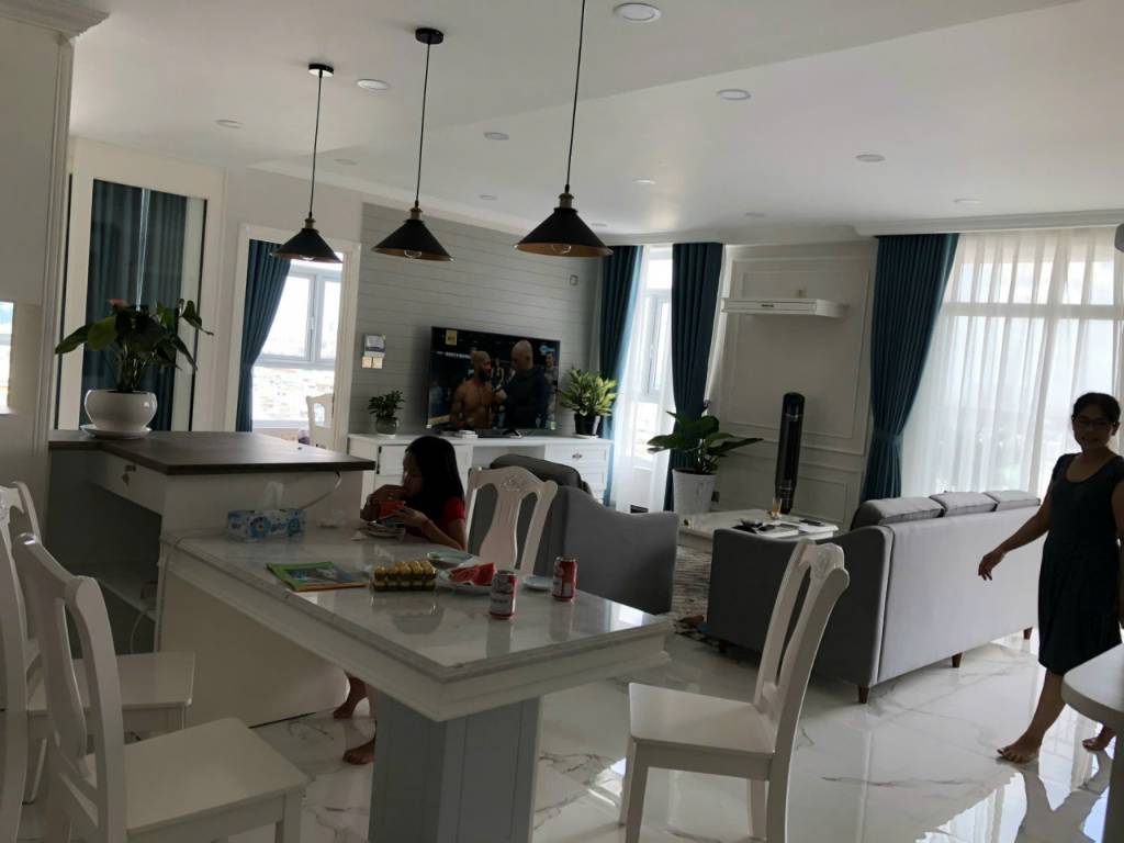 Phòng khách của Căn hộ chung cư Cho thuê tại Valéo Đầm Sen